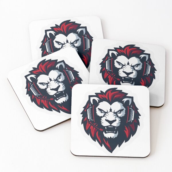 Item preview, Gaming Lion Sticker with Headset designed and sold by Kavya Art.
