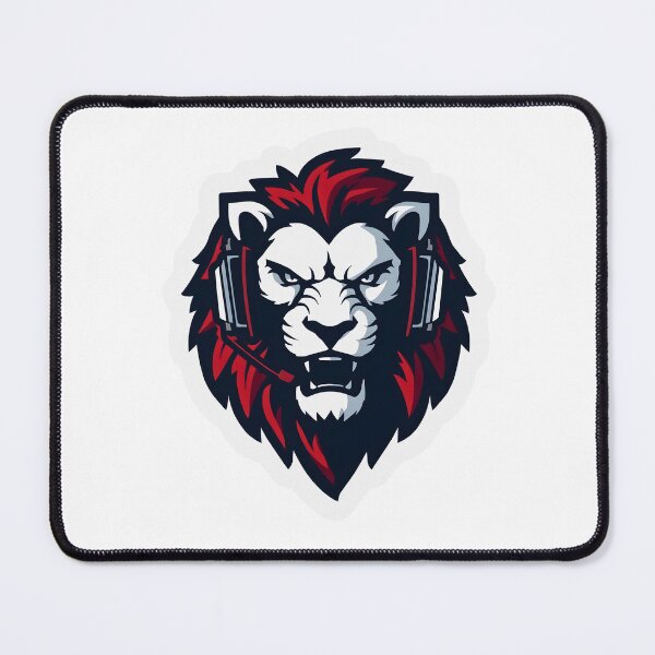 Item preview, Gaming Lion Sticker with Headset designed and sold by Kavya Art.
