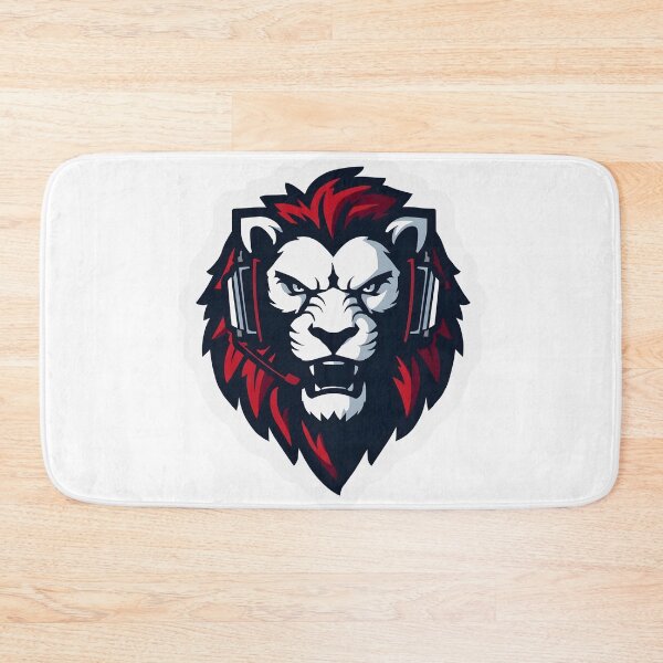 Item preview, Gaming Lion Sticker with Headset designed and sold by Kavya Art.