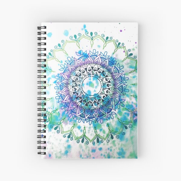 Mandala Splash Spiral Notebook