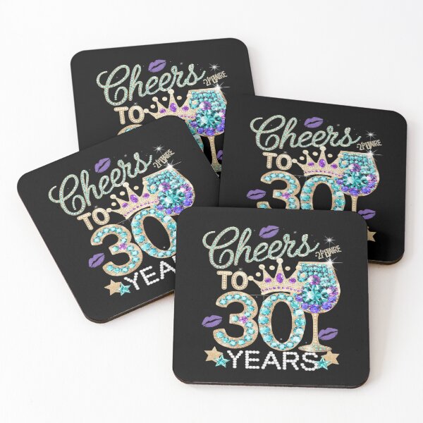 Item preview, Cheers To 30 Years Old Women 30th Birthday Party  designed and sold by DigitaldeligArt.