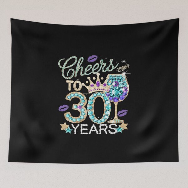 Item preview, Cheers To 30 Years Old Women 30th Birthday Party  designed and sold by DigitaldeligArt.