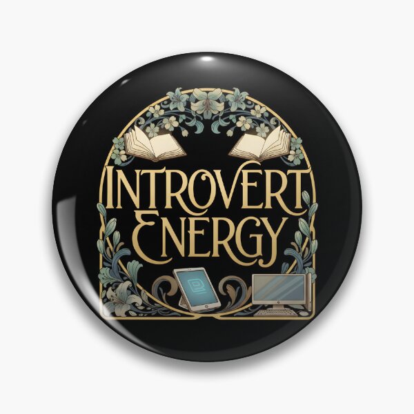 Item preview, INTROVERT ENERGY bookworm stay at home love silence books reading own projects side hustles designed and sold by Jt41.