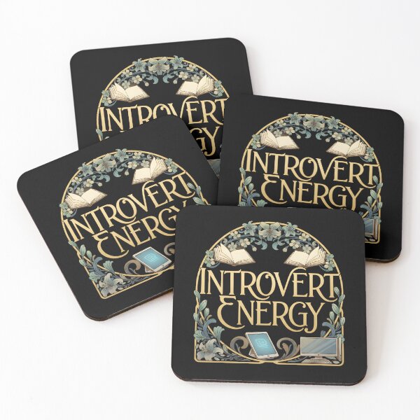 Item preview, INTROVERT ENERGY bookworm stay at home love silence books reading own projects side hustles designed and sold by Jt41.