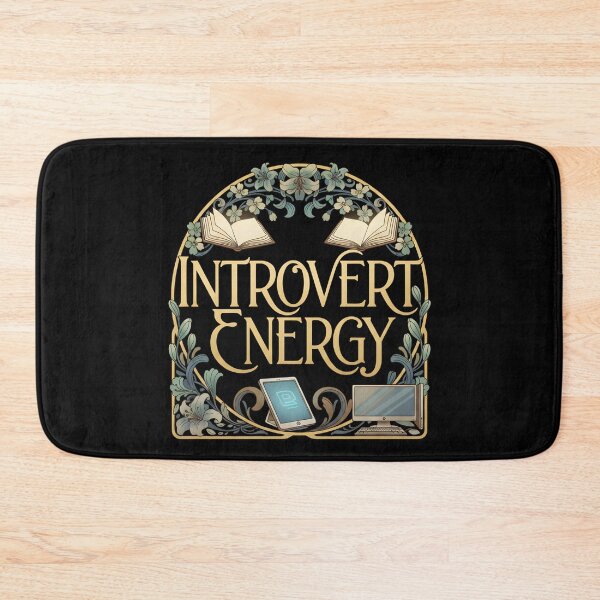 Item preview, INTROVERT ENERGY bookworm stay at home love silence books reading own projects side hustles designed and sold by Jt41.