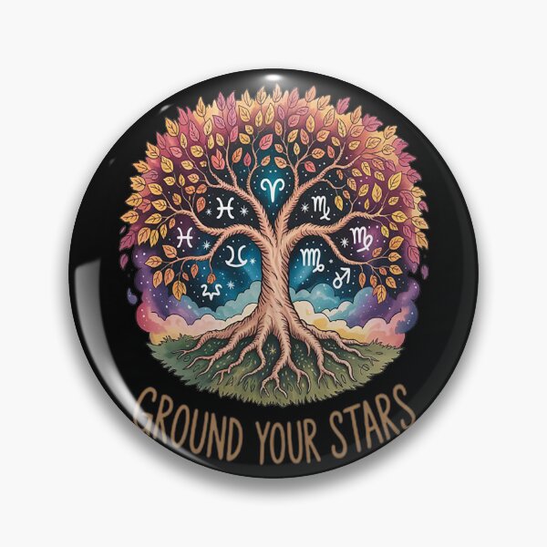 Item preview, Ground Your Stars Celestial Roots Zodiac Harmony designed and sold by HaiharryCartoon.