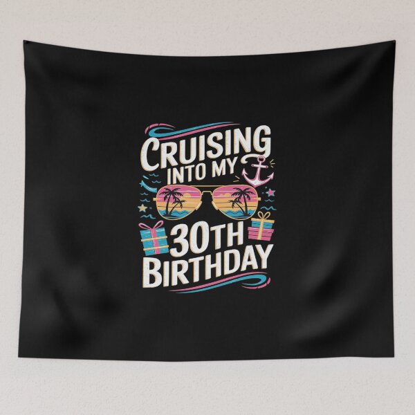 Item preview, Cruising Into My 30th Birthday Family Cruise 30 Birthday  designed and sold by DigitaldeligArt.