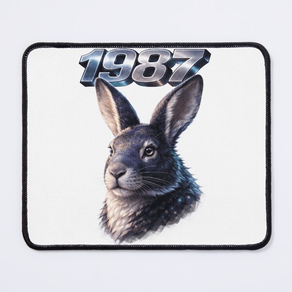 Item preview, 1987 Year of the Rabbit Eastern Zodiac Strength Power Design designed and sold by AlexLineArt.