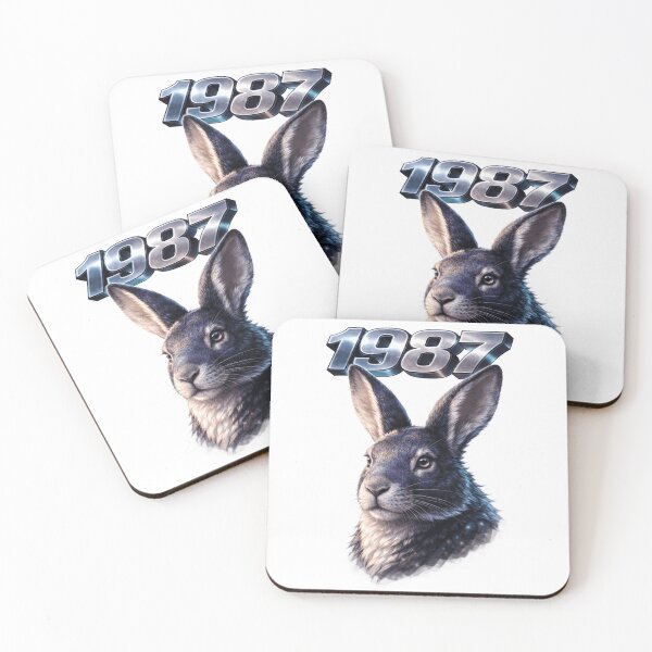 Item preview, 1987 Year of the Rabbit Eastern Zodiac Strength Power Design designed and sold by AlexLineArt.