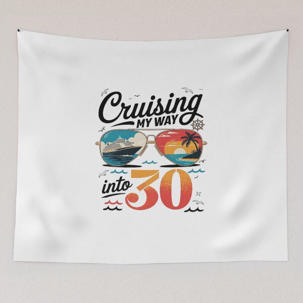 Item preview, Cruising my Way into 30 30th Birthday Cruise Crew  designed and sold by DigitaldeligArt.