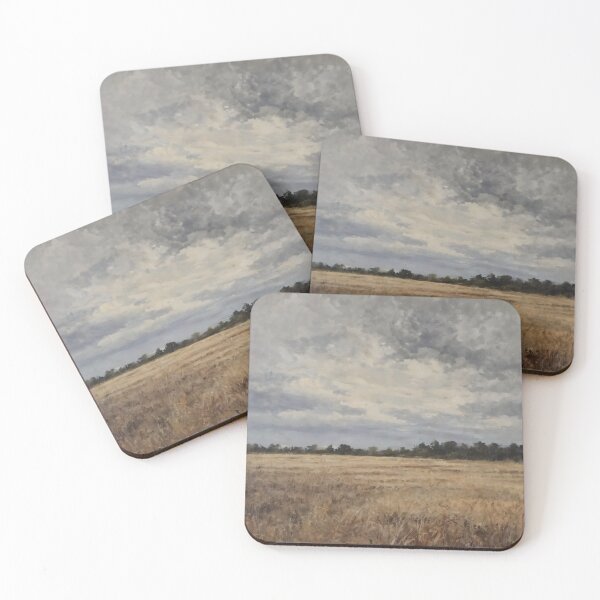 Item preview, Empty Field Under Heavy Sky – Silence Without Hope designed and sold by Visualynx.