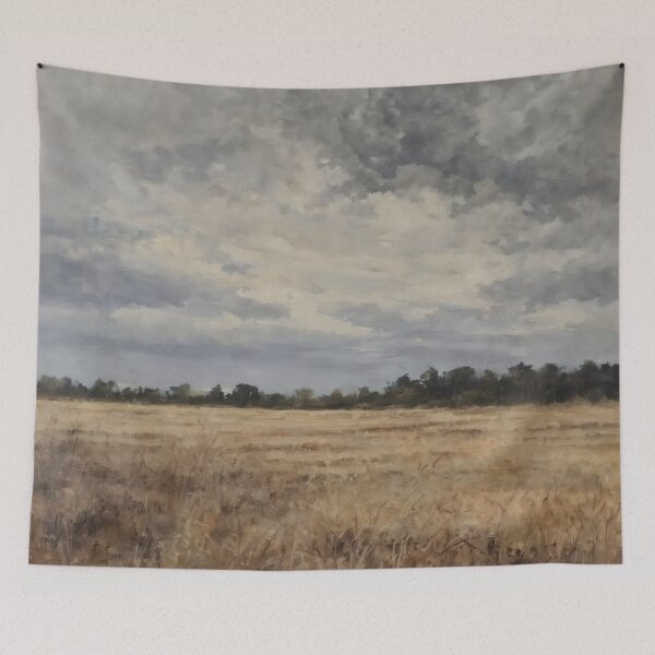 Item preview, Empty Field Under Heavy Sky – Silence Without Hope designed and sold by Visualynx.