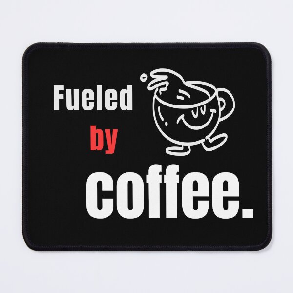 Item preview, Fueled by Coffee – Minimal Typography Design for Coffee Lovers - Line Art designed and sold by MK-Charlie.