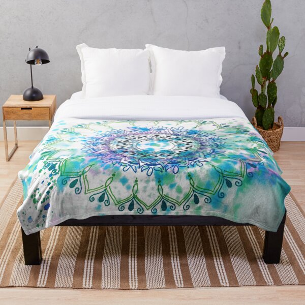 Mandala Splash Throw Blanket