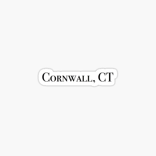 "Cornwall, CT" Sticker for Sale by lukaskugler Redbubble