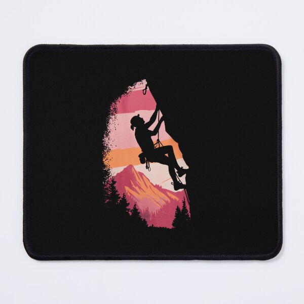Item preview, Climber Silhouette Against Sunset Sky designed and sold by jkrphoto.