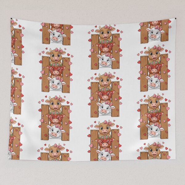 Item preview, Three Cows Valentine's Day Cow Lover designed and sold by Belhbib Art ⭐⭐⭐⭐⭐.