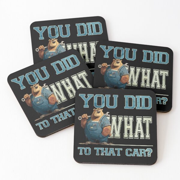 Item preview, Mechanic Bear Funny Workshop Motif designed and sold by titanosdesign.