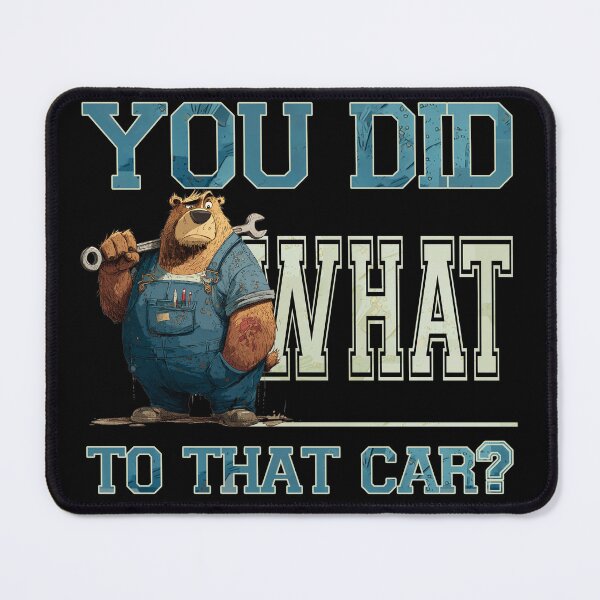 Item preview, Mechanic Bear Funny Workshop Motif designed and sold by titanosdesign.