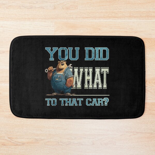 Item preview, Mechanic Bear Funny Workshop Motif designed and sold by titanosdesign.