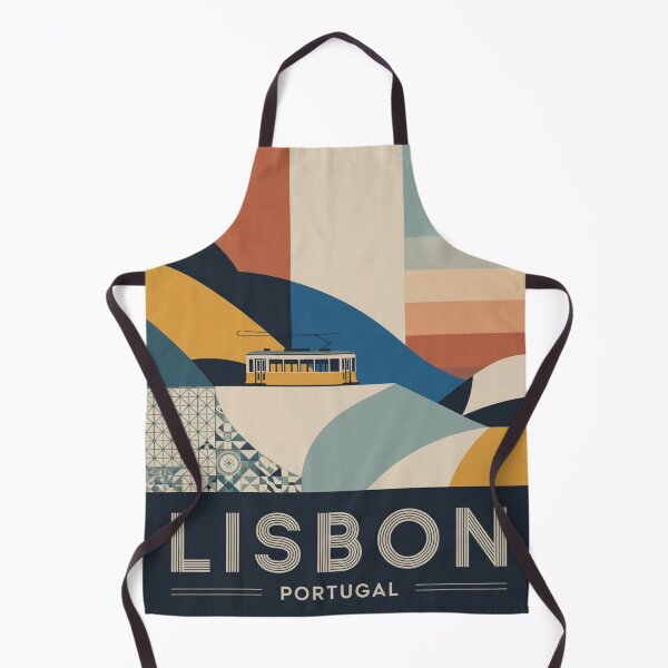 Item preview, Lisbon Color Block Travel Poster – Modern Minimal Wall Art Portugal designed and sold by Timeless Design.