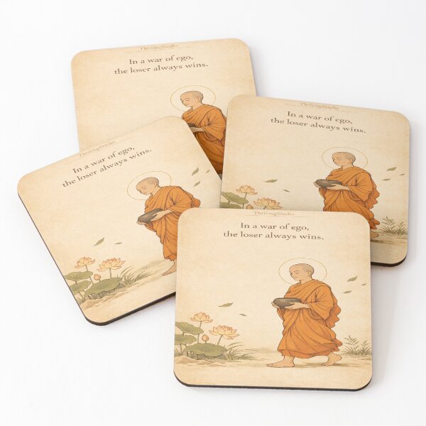 Item preview, In a War of Ego, the Loser Always Wins – Zen Mindfulness Art designed and sold by YogaCreations.