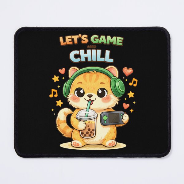 Item preview, Let’s Game And Chill Cute Cat designed and sold by Papier Atelier Art.