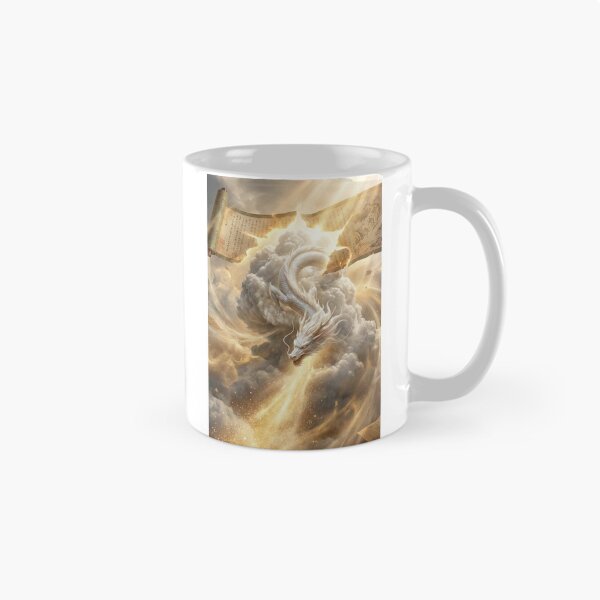 Item preview, White Dragon of the Heavenly Scroll – Mori no Akari Series designed and sold by Mori-no-Akari.