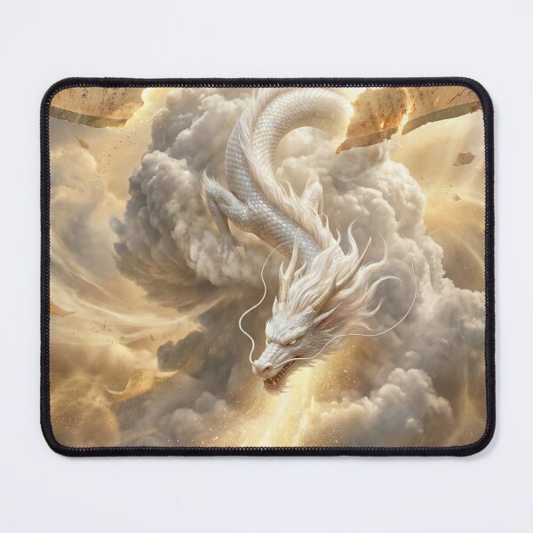 Item preview, White Dragon of the Heavenly Scroll – Mori no Akari Series designed and sold by Mori-no-Akari.