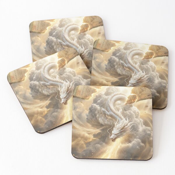 Item preview, White Dragon of the Heavenly Scroll – Mori no Akari Series designed and sold by Mori-no-Akari.