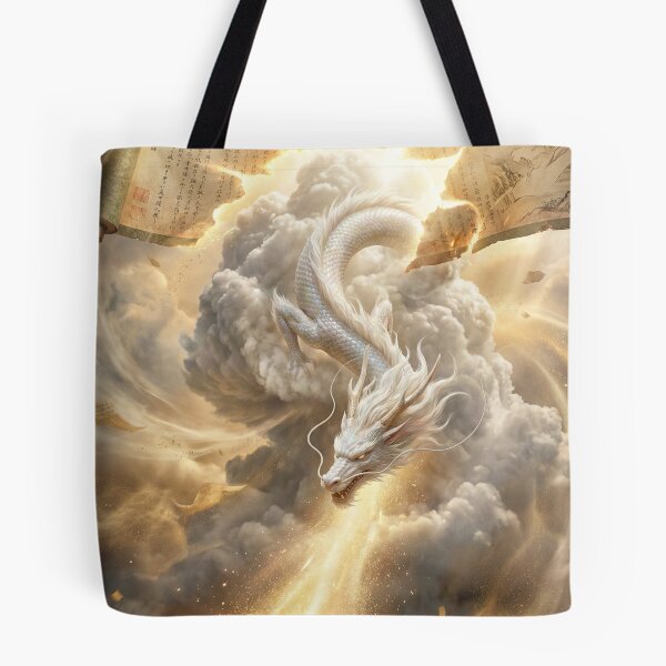 Item preview, White Dragon of the Heavenly Scroll – Mori no Akari Series designed and sold by Mori-no-Akari.