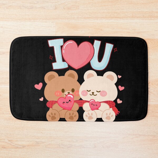 Item preview, ​Kawaii Couple Teddy Bears "I Love U" Valentine’s Day Graphic designed and sold by RizziesDesign.