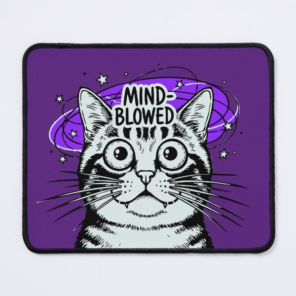 Item preview, Mind Blown Cat with Stars designed and sold by AnnArtshock.