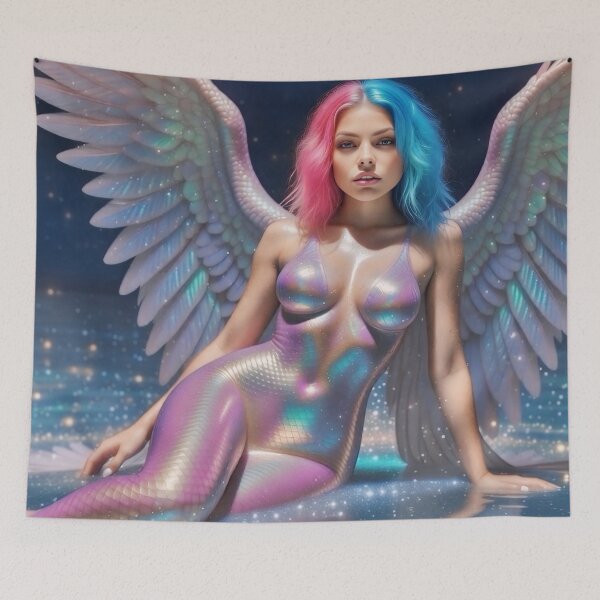 Item preview, Aidee – Mermaid Angel of New Beginning designed and sold by SunsetAngelsAI.
