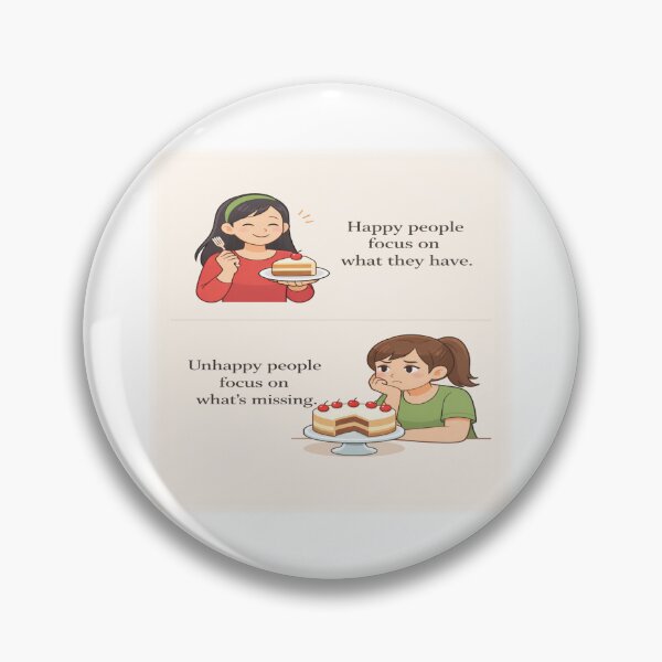 Item preview, Happy People Focus on What They Have – Gratitude Mindset Illustration designed and sold by YogaCreations.