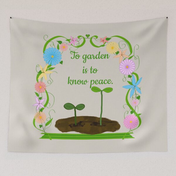 Item preview, To Garden is to Know Peace  designed and sold by JaygiesDesign.