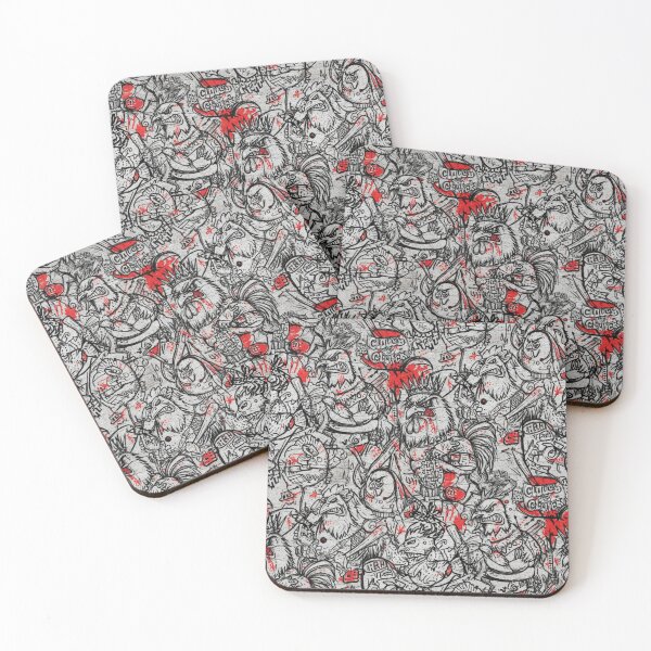 Item preview, Dark Warrior Roosters Pattern iphone case designed and sold by Imaginarium of Chaos falcon88 .
