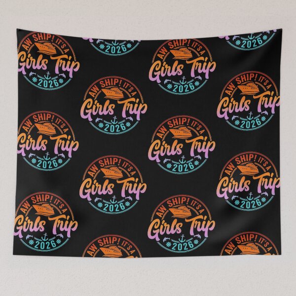 Item preview, Tie Dye Aw Ship It's A Girls Trip 2026 Girl Cruise Vacation Trip designed and sold by jakaun.
