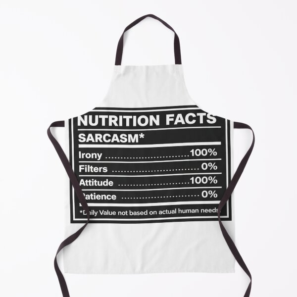Item preview, Sarcasm Nutrition Facts Tee designed and sold by SandiCreative.