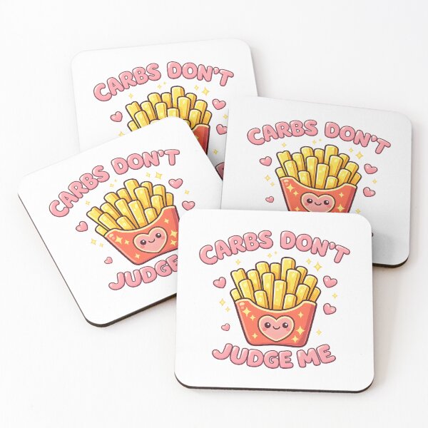 Item preview, Carbs Don't Judge Me Funny French Fries Food Pun designed and sold by Emmatshirt1.
