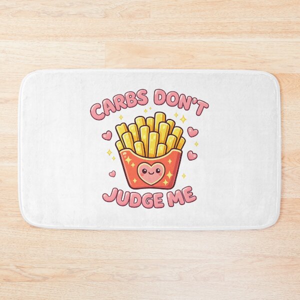 Item preview, Carbs Don't Judge Me Funny French Fries Food Pun designed and sold by Emmatshirt1.
