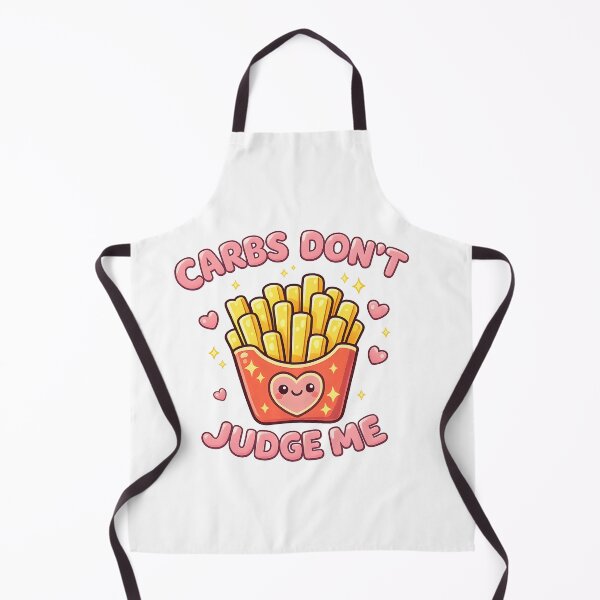 Item preview, Carbs Don't Judge Me Funny French Fries Food Pun designed and sold by Emmatshirt1.