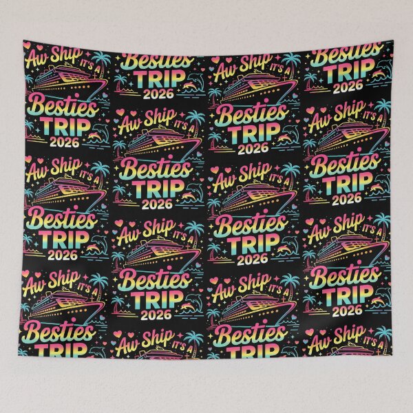 Item preview, Aw Ship It's A Besties Trip Funny Cruise Squad Vacation Trip 2026 designed and sold by jakaun.