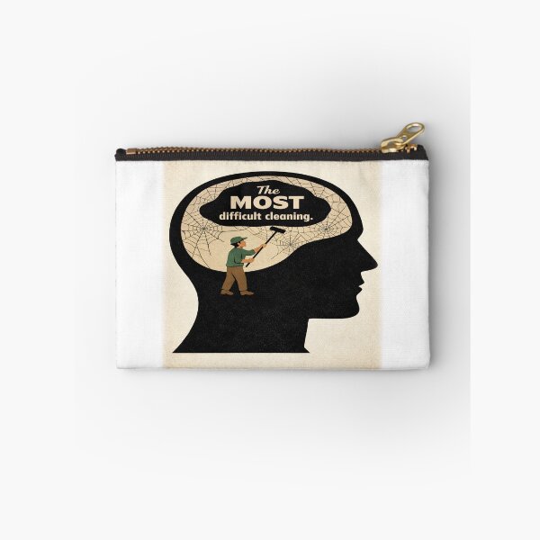 Item preview, The Most Difficult Cleaning – Mindfulness Mental Health Illustration designed and sold by YogaCreations.