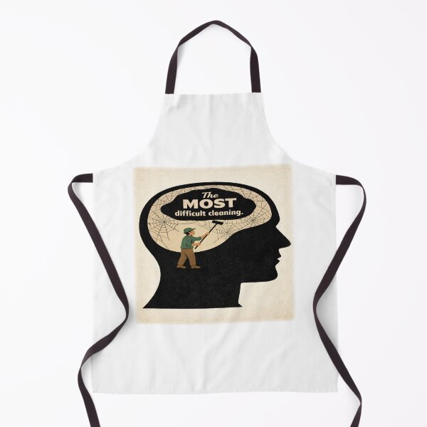 Item preview, The Most Difficult Cleaning – Mindfulness Mental Health Illustration designed and sold by YogaCreations.