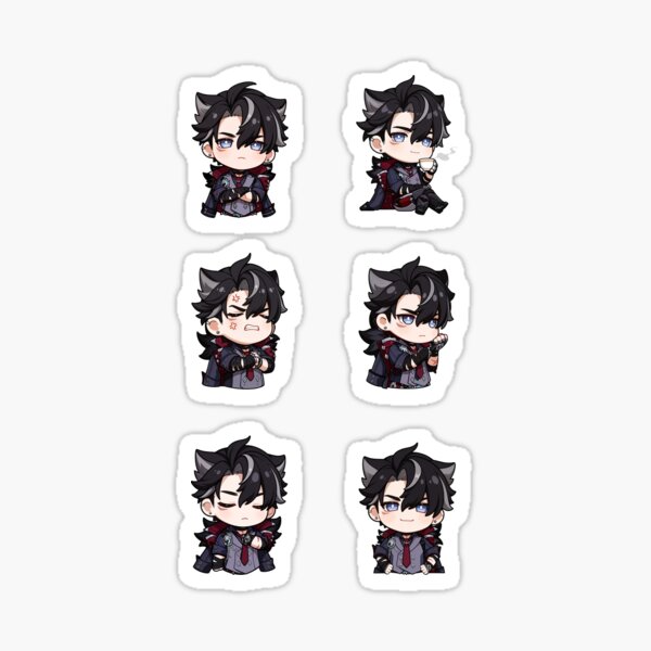 Wriothesley Fortress of Meropide Fontaine Genshin Impact Stickers Pack Set 01 Sticker