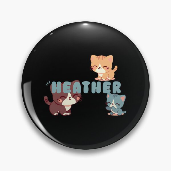 Item preview, Cute Cats Personalized Name Heather Design designed and sold by ofkokmoefu62.
