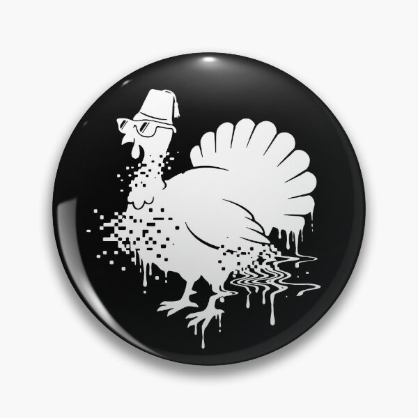 Item preview, Turkey Glitch Silhouette Friends (White) designed and sold by Screen Lore.