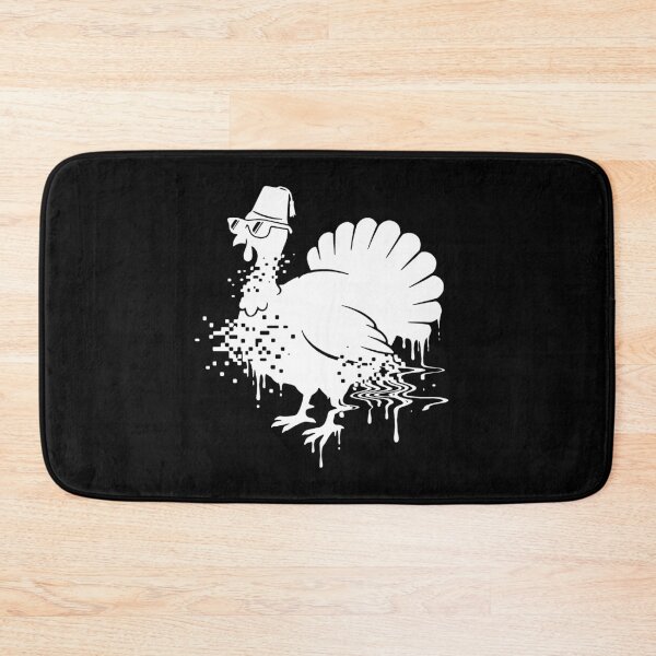 Item preview, Turkey Glitch Silhouette Friends (White) designed and sold by Screen Lore.