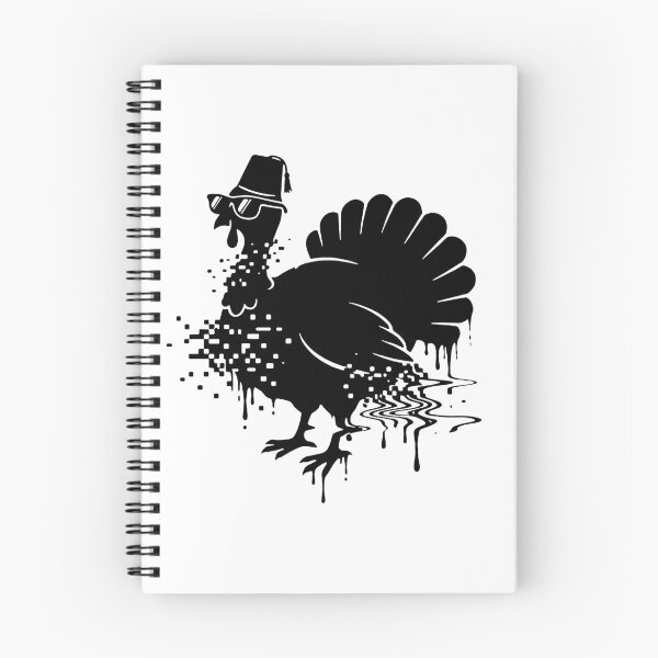 Item preview, Turkey Glitch Silhouette Friends (Black) designed and sold by Screen Lore.
